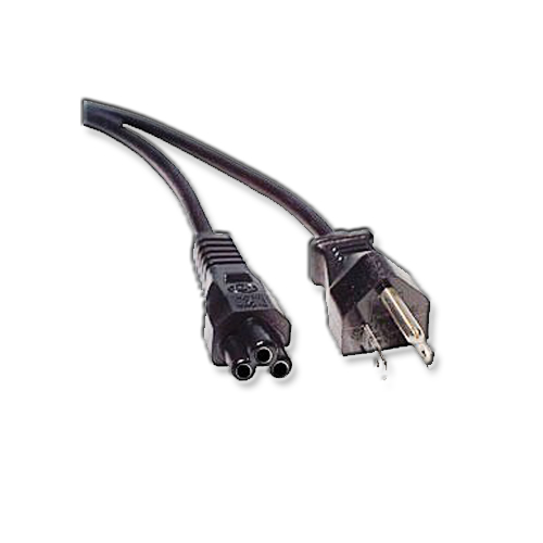 6 foot AC power cord NEMA 5-15P to IEC-C5 (3-prong)